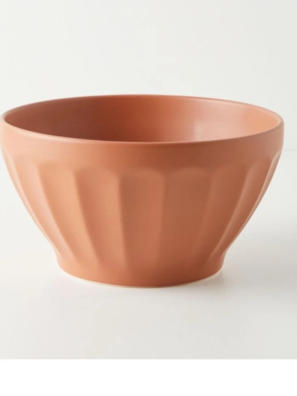 Anthropologie Rust-Red Ceramic Serving Bowl